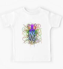 Octopus Psychedelic Luminescence Kids Tee
