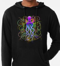 Octopus Psychedelische Lumineszenz Leichter Hoodie