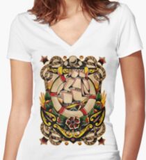 Spitshading 027 Women's Fitted V-Neck T-Shirt