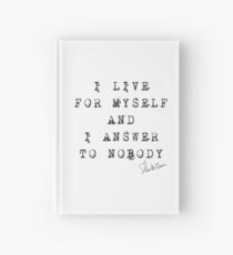 Steve McQueen: "I live for myself and I answer to nobody" Hardcover Journal