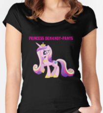 Princess Demandy-Pants Women's Fitted Scoop T-Shirt