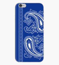 Blue and White Paisley Bandana iPhone Case