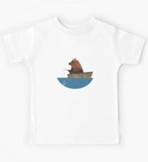 Cheltenham the Bear: Fishing Trip Kids T-Shirt