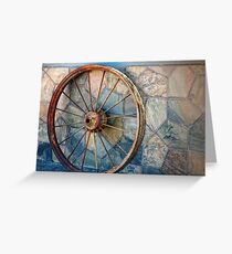Wheel on the wall Greeting Card