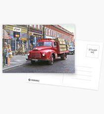 Morris "Corona soft drinks" lorry. Postcards