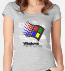 WINDOWS 95 Women's Fitted Scoop T-Shirt