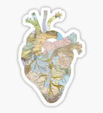 Pegatina El corazón de un viajero (NT)