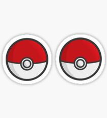 POKEBOOBS - Ladies Pokeball Shirt Sticker