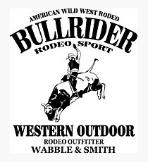 Bullrider Photographic Print