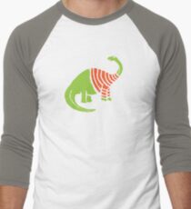 Brontosaurus in a Sweater Men's Baseball ¾ T-Shirt