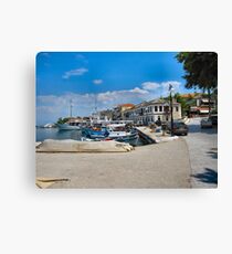 Thassos Town Harbour. Leinwanddruck