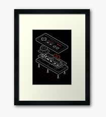Blueprint Famicom Framed Print