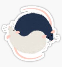 Ratty Love - Ying Yang Sticker