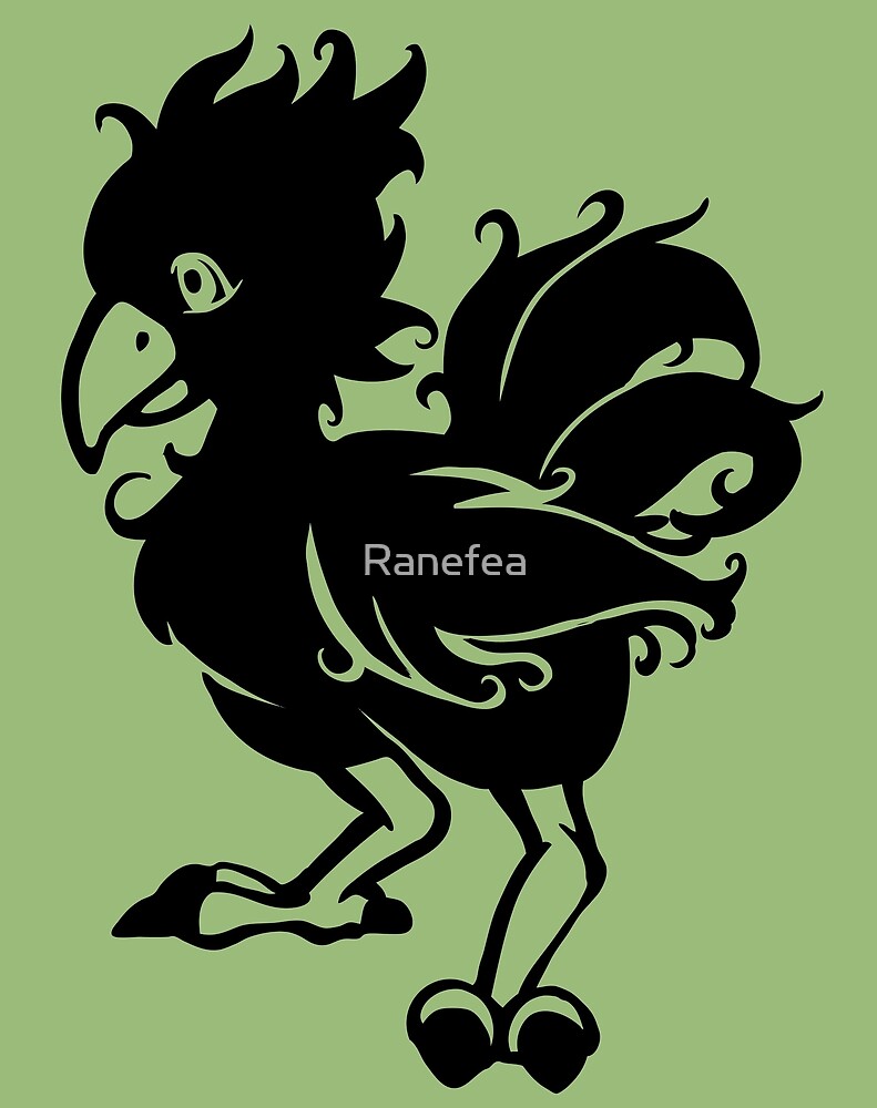 Chocobo Inspired Design By Ranefea Redbubble