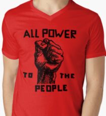 ALL POWER TO THE PEOPLE Men's V-Neck T-Shirt