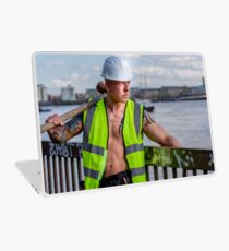 Working the walkways of the Thames in London with Ash Laptop Skin