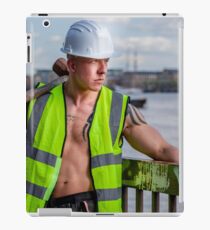 Working the walkways of the Thames in London with Ash iPad Case/Skin