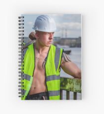 Working the walkways of the Thames in London with Ash Spiral Notebook