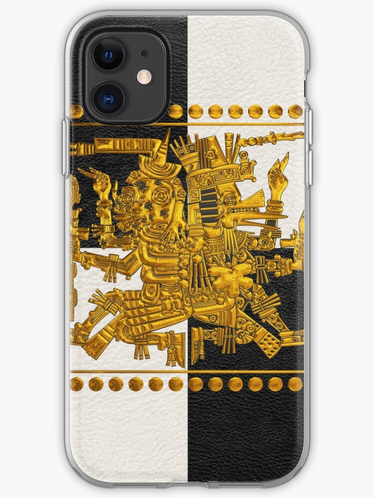 Codex Borgia Aztec Gods Gold Mictlantecuhtli With Quetzalcoatl