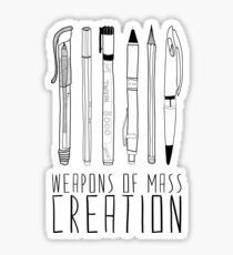 Armes de la création de masse Sticker
