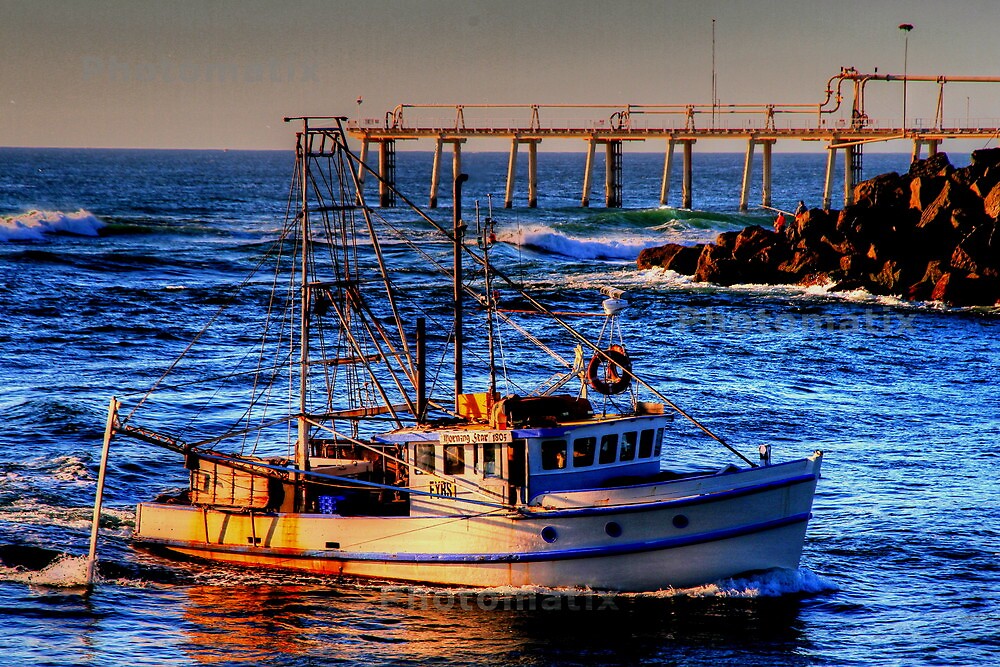 "night of fishing" by Mark Bilham | Redbubble