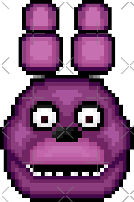 "Five Nights at Freddy's 1 - Pixel art - Bonnie" Stickers by