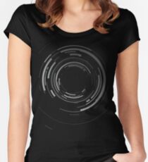 Abstract lens Fitted Scoop T-Shirt