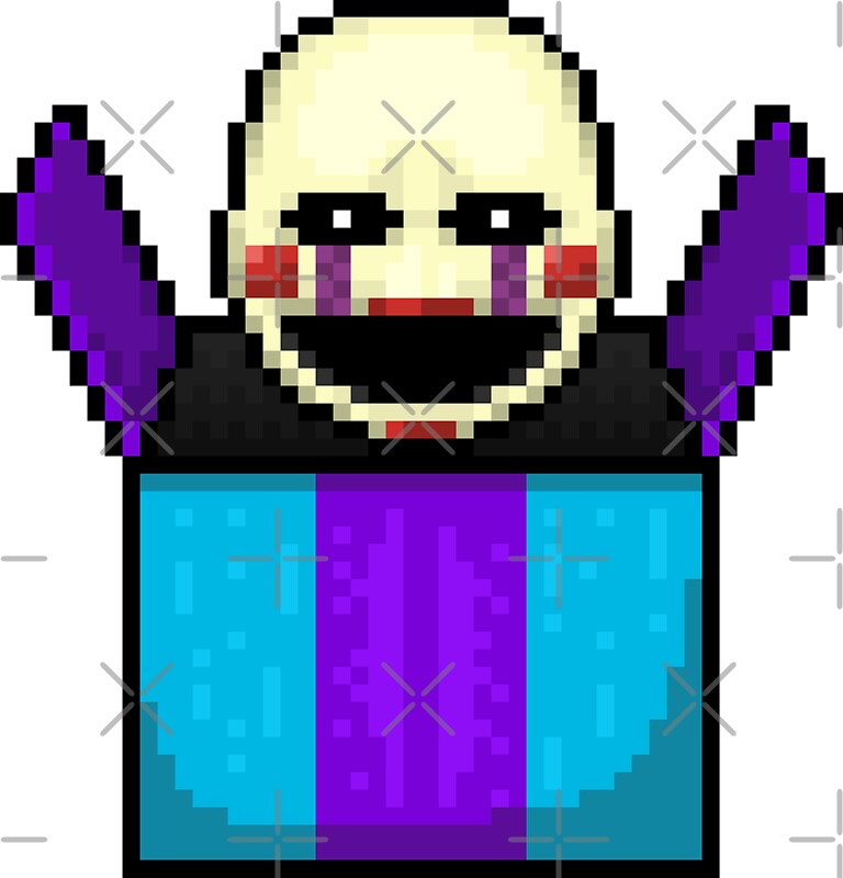 "Five Nights at Freddy's 2 Pixel art The Puppet in the box
