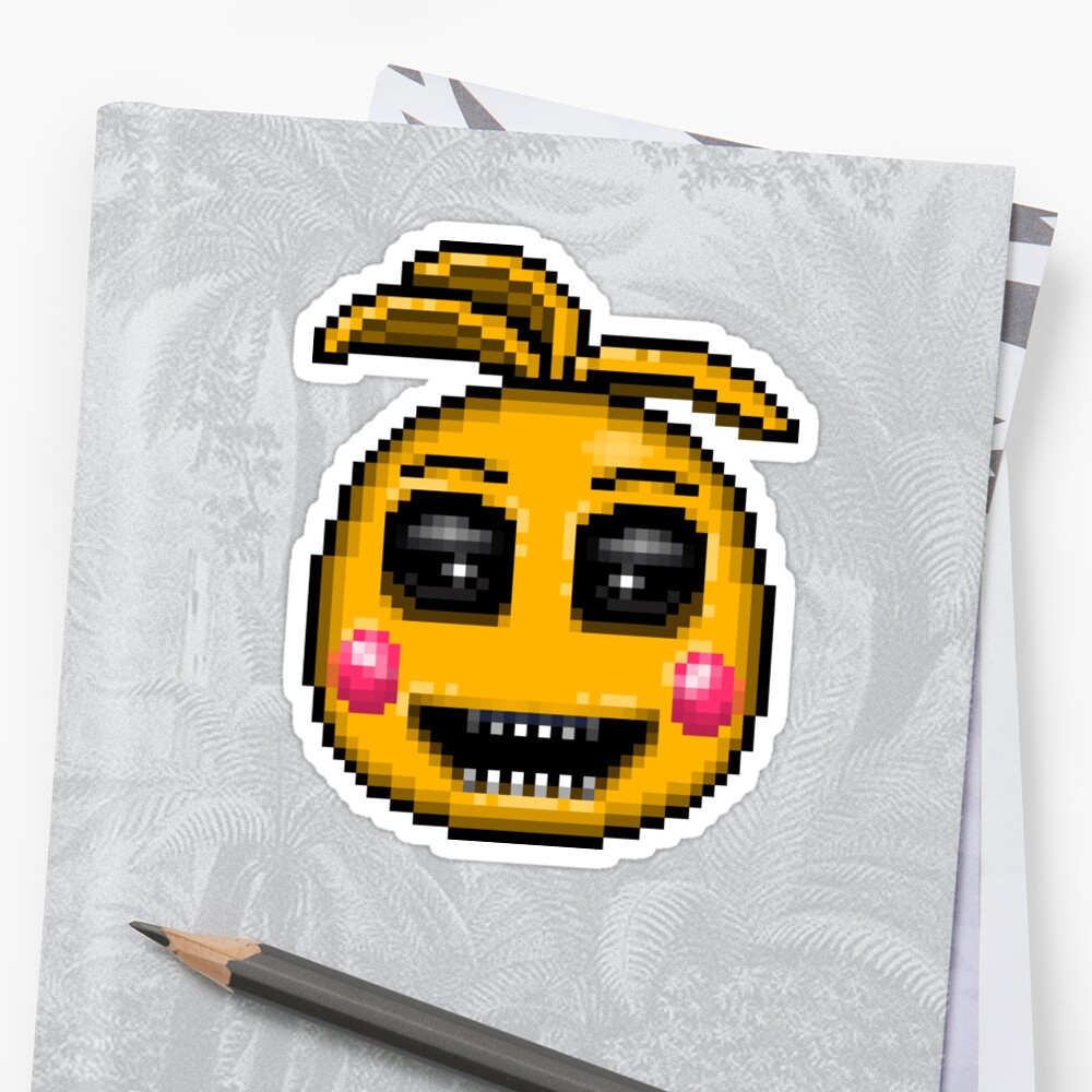 "Five Nights at Freddy's 2 - Pixel art - Evil Toy Chica " Sticker by