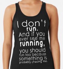 Camiseta con espalda nadadora Yo no corro