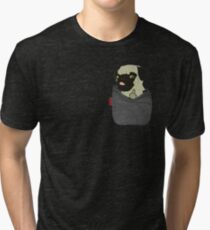 Camiseta de tejido mixto Pug You Pocket