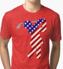 USA Womens Golf Tri-blend T-Shirt