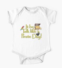 Pirate Talk Text - IT Be Talk Like a Pirate Day! One Piece - Short Sleeve