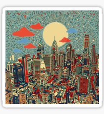 philadelphia panorama 3 Sticker