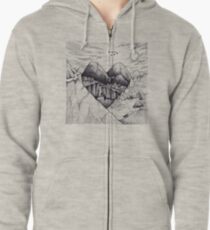 Wild im Herzen Kapuzenjacke