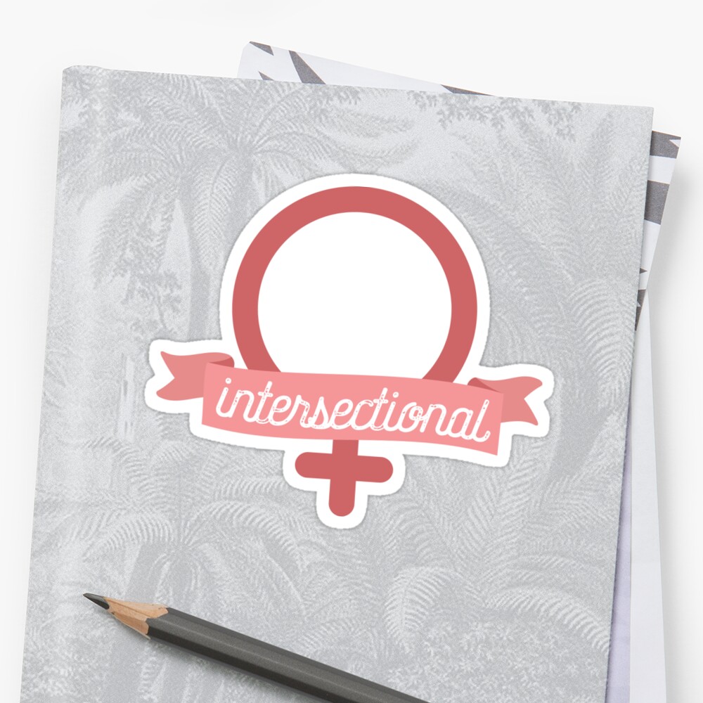 Intersectional Feminist Banner Stickers By Feministshirts Redbubble 5502