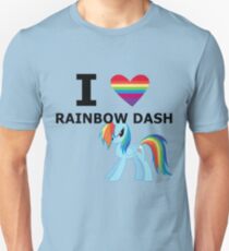 I Heart Rainbow Dash Unisex T-Shirt