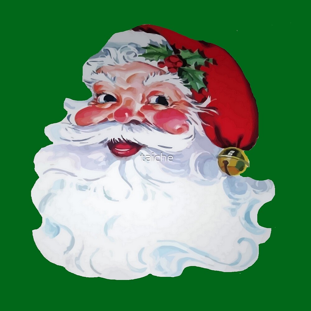 “Vintage Santa Claus Jolly Face and Rosy Cheeks” by taiche | Redbubble