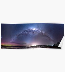 Aurora Australis and Milky Way Poster