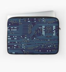 Dark Circuit Board Laptop Sleeve