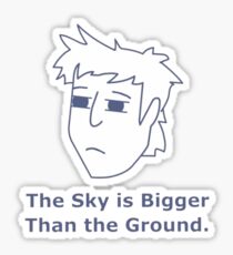 Gavin Free - The Sky is Bigger Than the Ground Sticker
