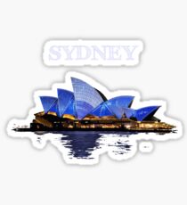 Sydney Opera House - White ink Sticker