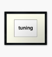 tuning Framed Print