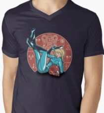 Power-up Pin-up- Metroid Shirt Men's V-Neck T-Shirt
