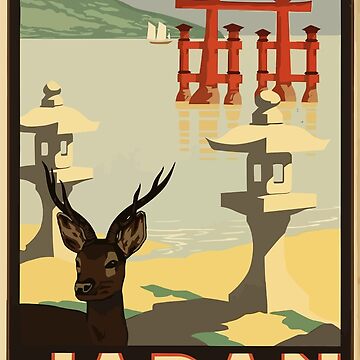 Artwork thumbnail, Vintage Travel Japan Poster by SuperPayce