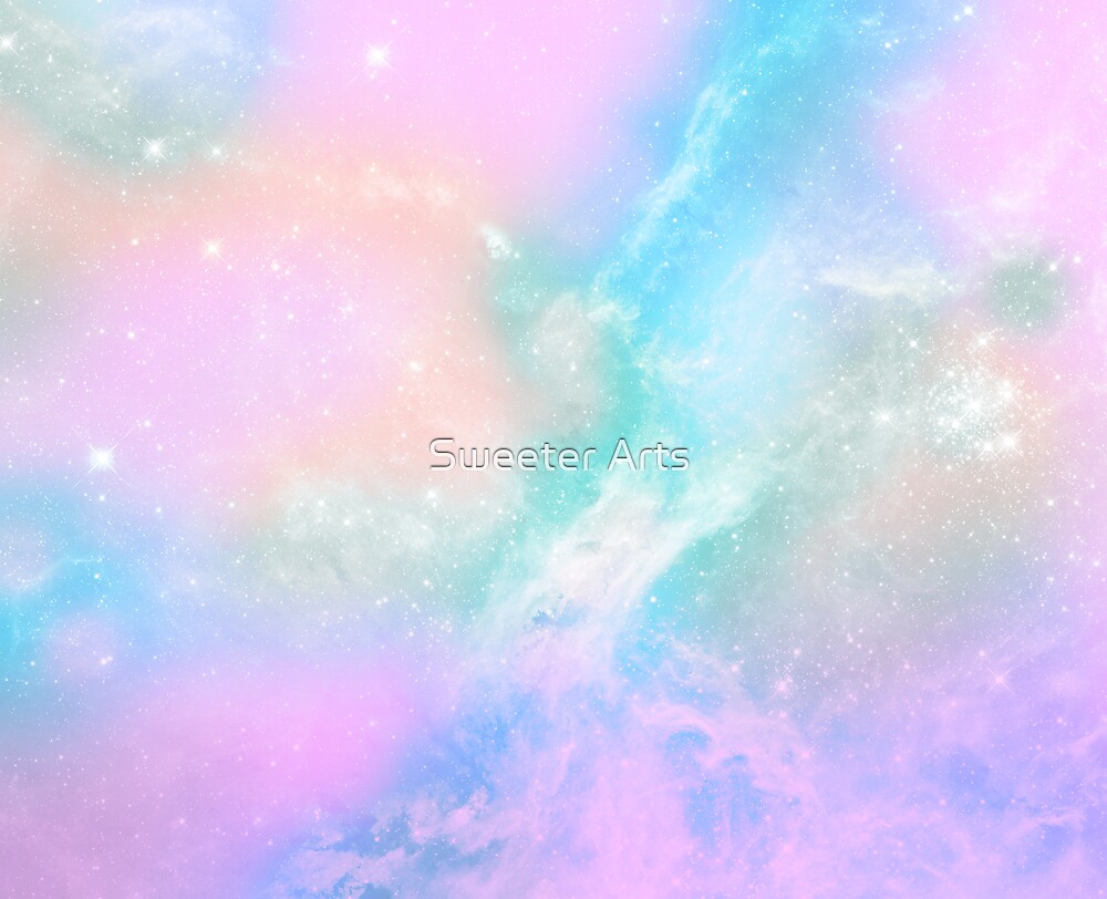 "PearlGalaxy Pastel Space Art" by Sweeter Arts | Redbubble