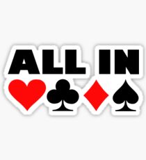 All in poker Sticker