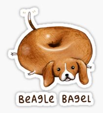 Pegatina Beagle Bagel