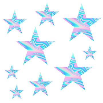 Half Inch Star Stickers Vinyl Star Waterproof Stars Holographic
