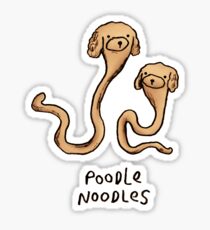 Poodle Noodles Sticker